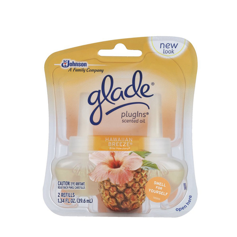 SC Johnson Glade Hawaiian Breeze Refill Scented Oil Plugins Air